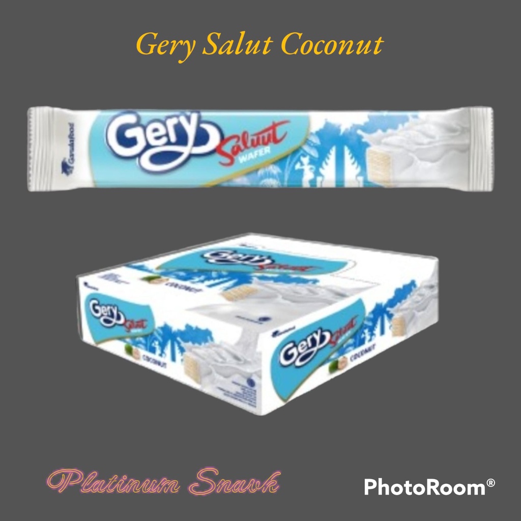 Gery Saluut Wafer Tabur Kelapa | 12 @ 17.5 Gr | Gery Salut | GarudaFood