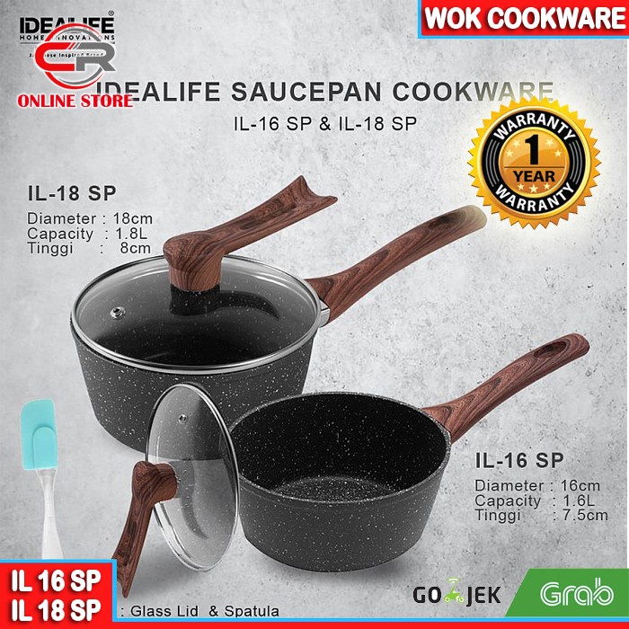 IDEALIFE - Saucepan Cookware - Panci Saus