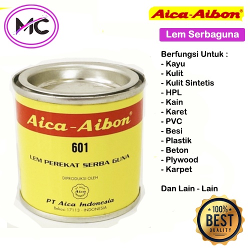 Lem Kuning Aibon Aica 70 Gram Untuk Kayu Papan Kulit Sepatu Baju Besi Stainless Kuningan dll