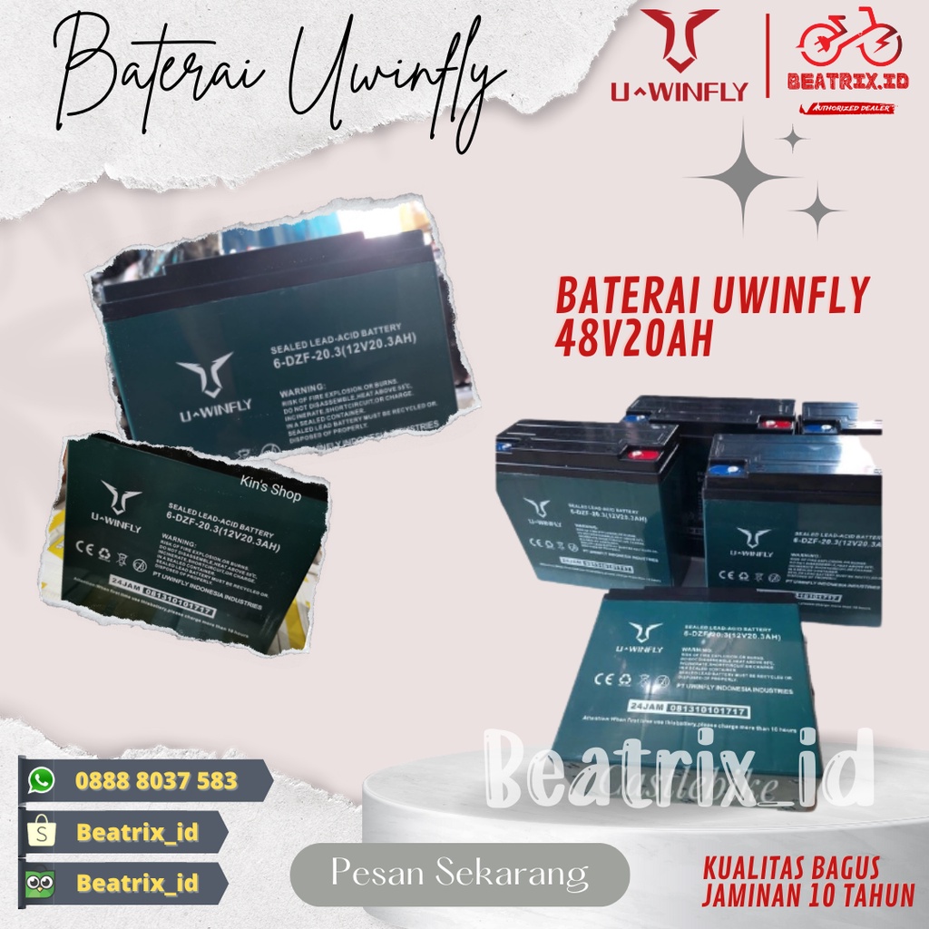 BATERAI SEPEDA LISTRIK UWINFLY 48V 20AH
