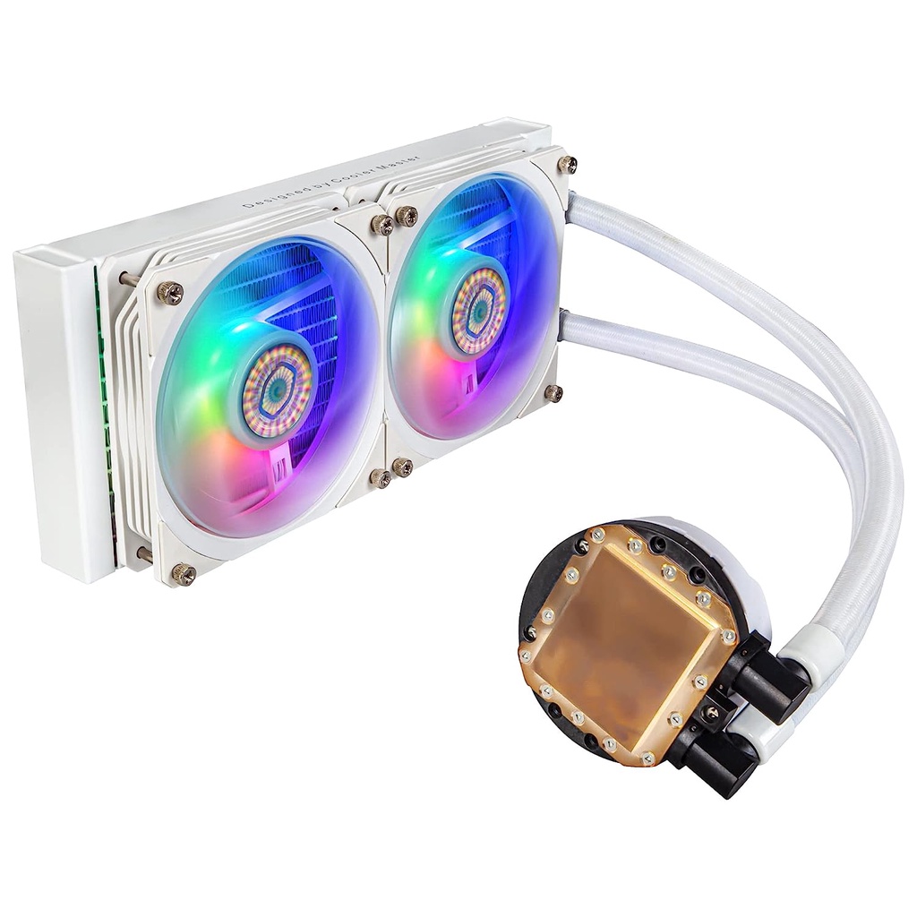 Cooler Master MasterLiquid PL240 Flux White Edition ARGB AM5 LGA 1700