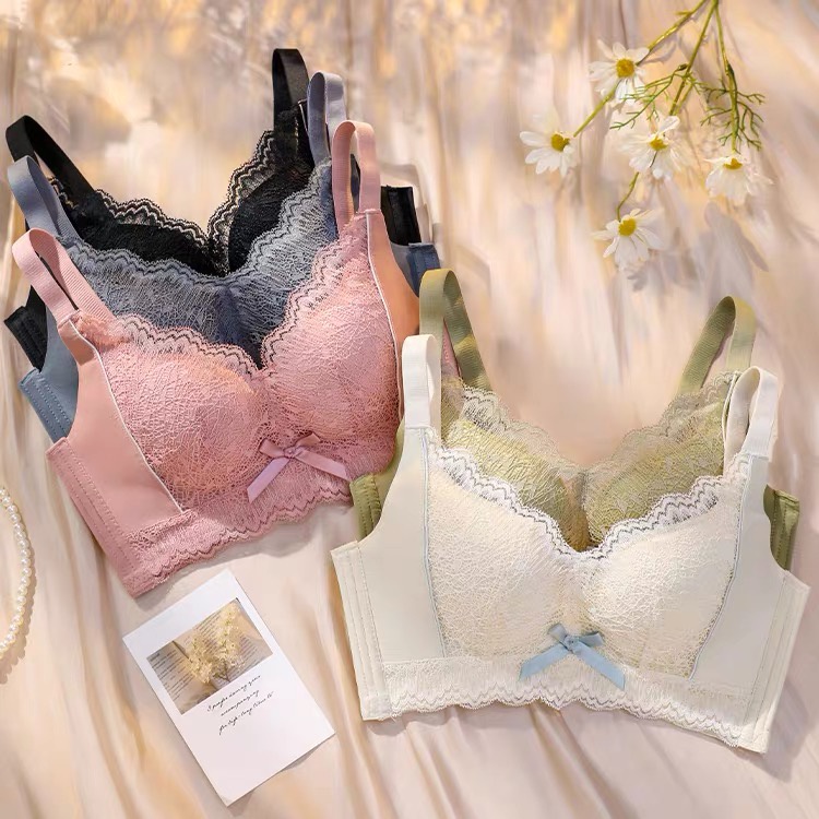 Miss curiosity Bra Bh Brukat Sexi Bh Wanita Busa Tipis Bra Realpicture Bra Import Size 34-40