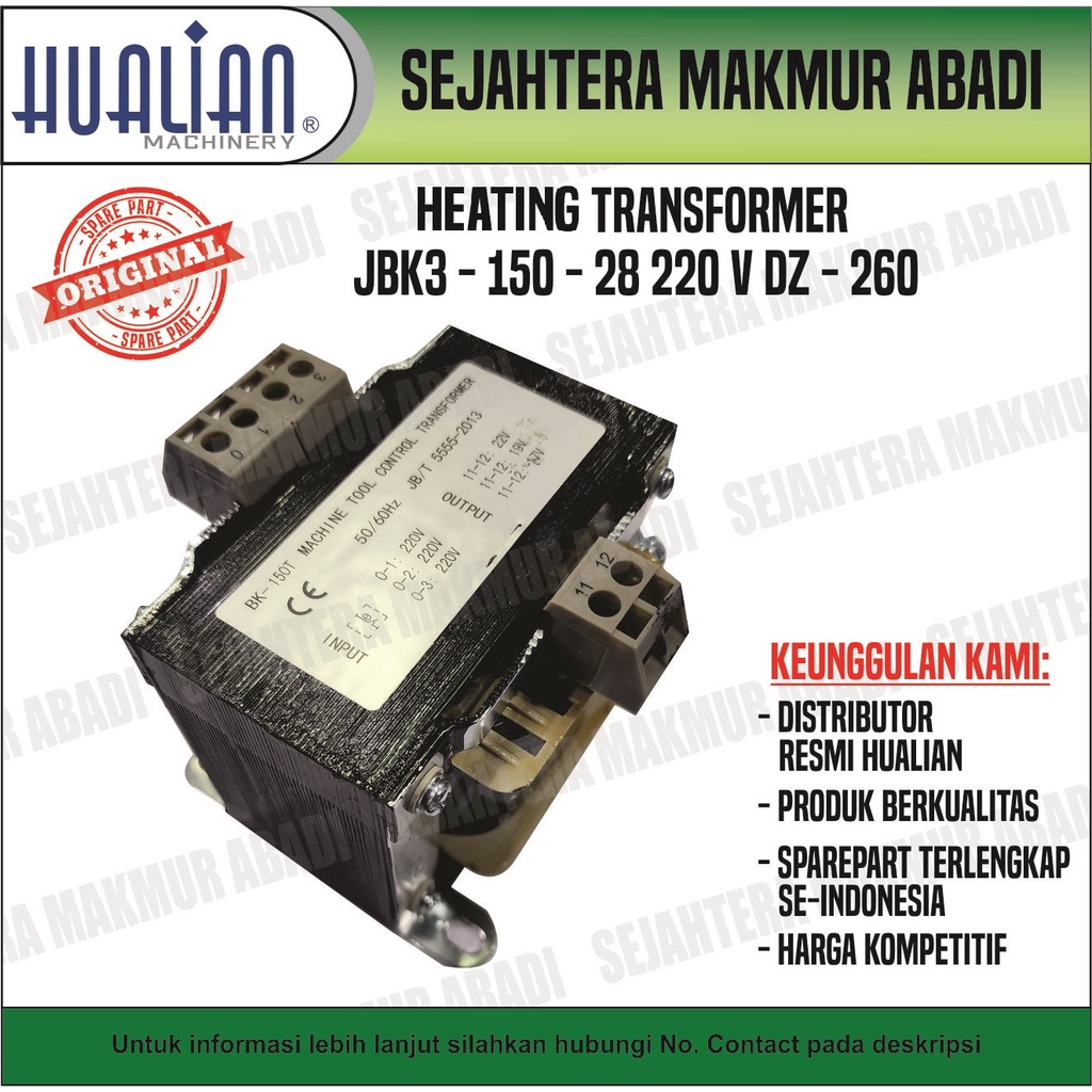 Trafo / Transformer Heating JBK3 - 150 - 28 ( 220 V ) DZ - 260 PD