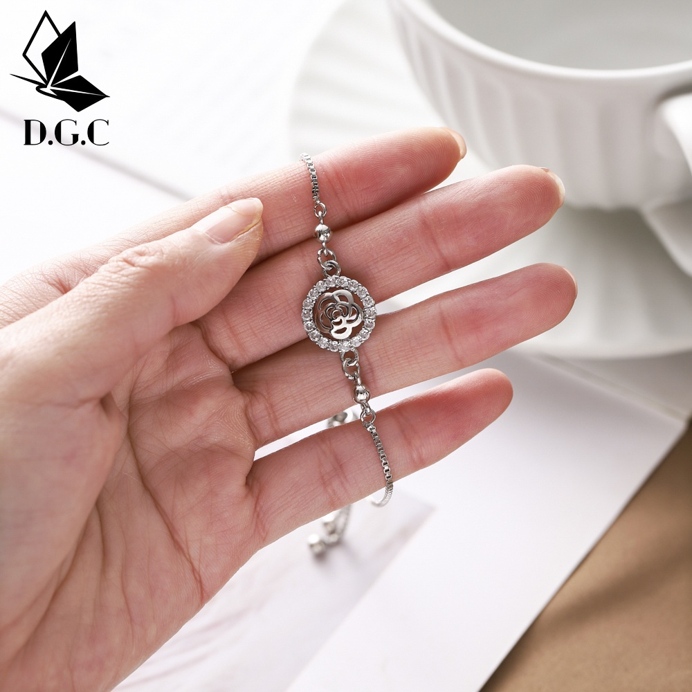 D.G.C Gelang Baru Titanium Baja Tidak Hadiah Romantis Untuk Perhiasan Fashion Wanita D344