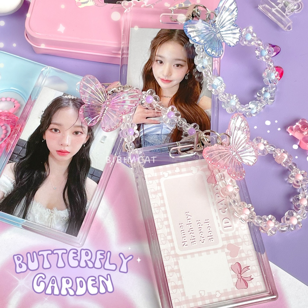 Butterfly Transparant Photocard Holder / ID PC Card Holder