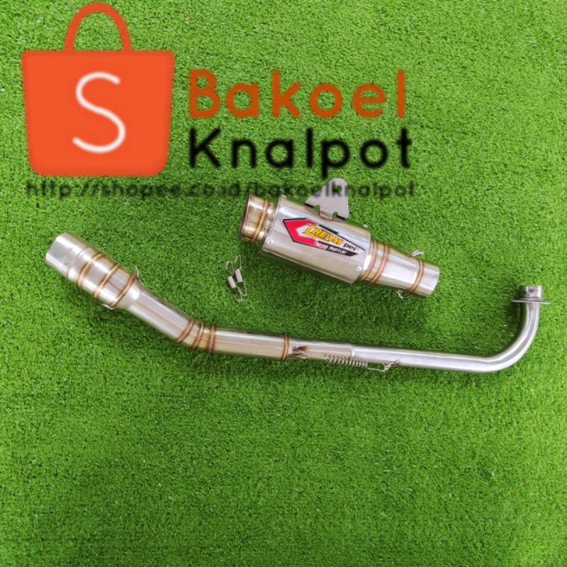 Knalpot Racing CREAMPIE CP3 Jupiter Z / Vega R / Supra Fit / Supra X / Revo / Blade / Kaze / Smash /