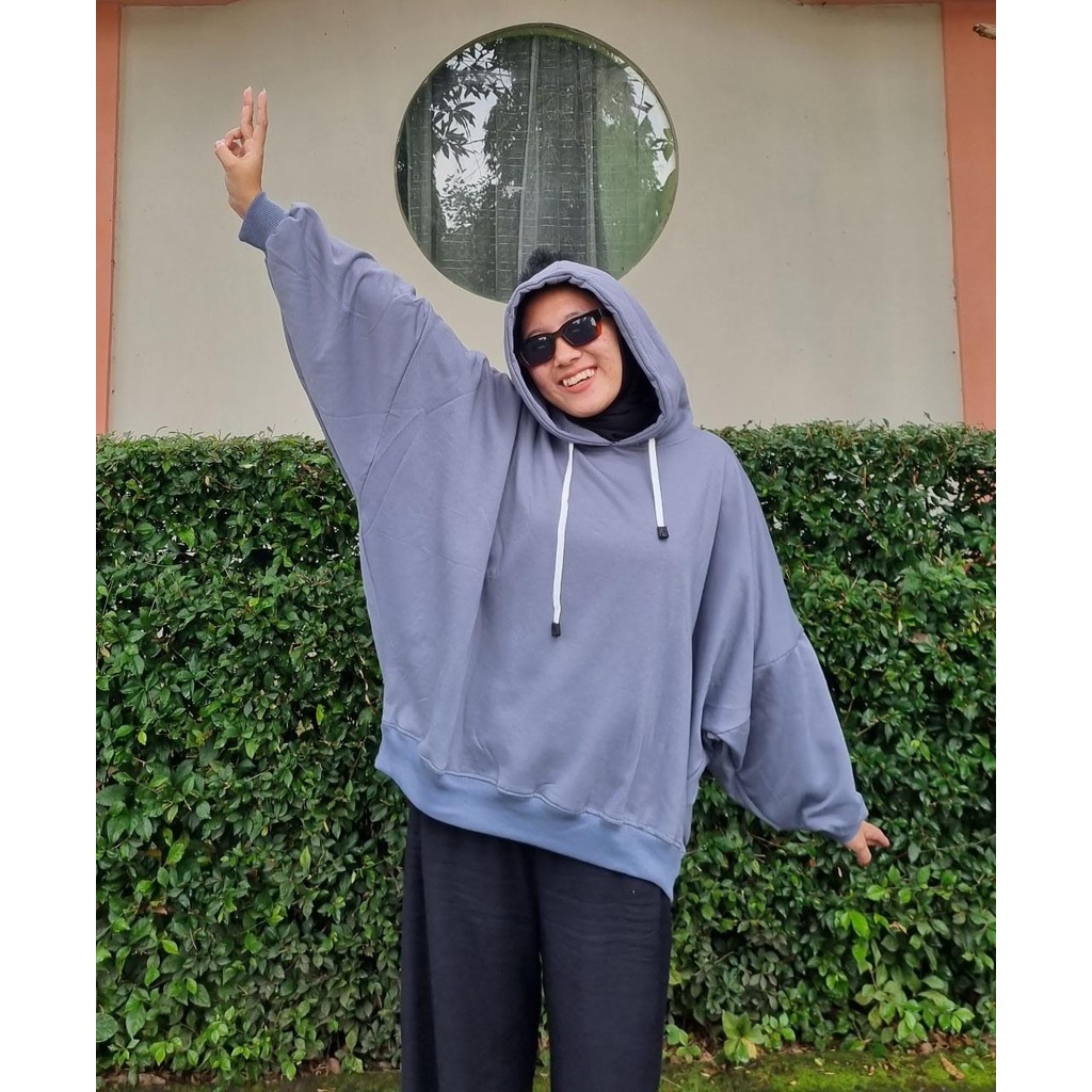 OVER BIG SIZE HOODIE XXXL SWEATER HOODIE OVERSIZE BIG SIZE / HOODIE OVERSIZE WANITA TEBAL