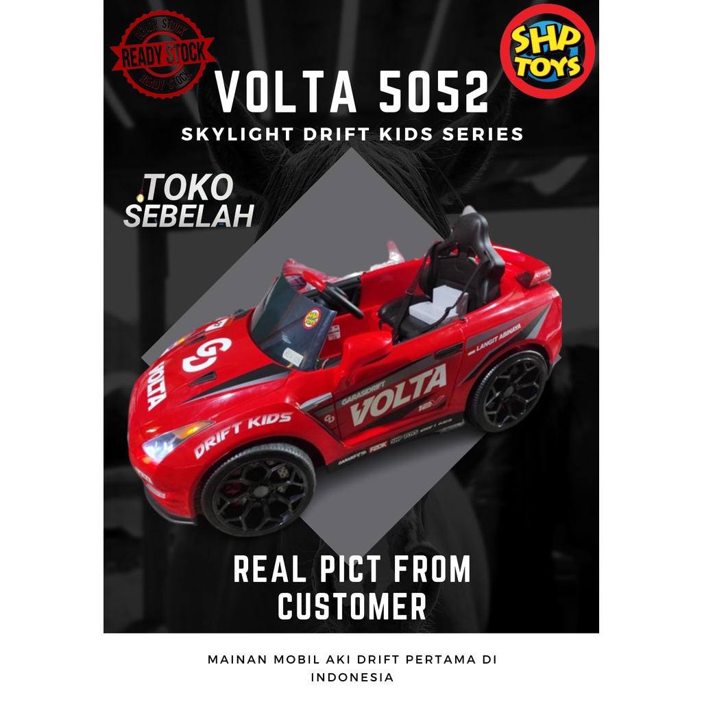Mainan Anak Mobil Aki Volta 5052 Skylight Drift Kids Series SHP Toys - Merah