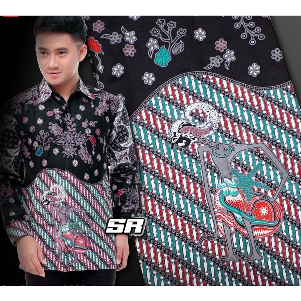 Kain batik printing motif wayang kain batik meteran bahan baju kain meteran batik pekalongan