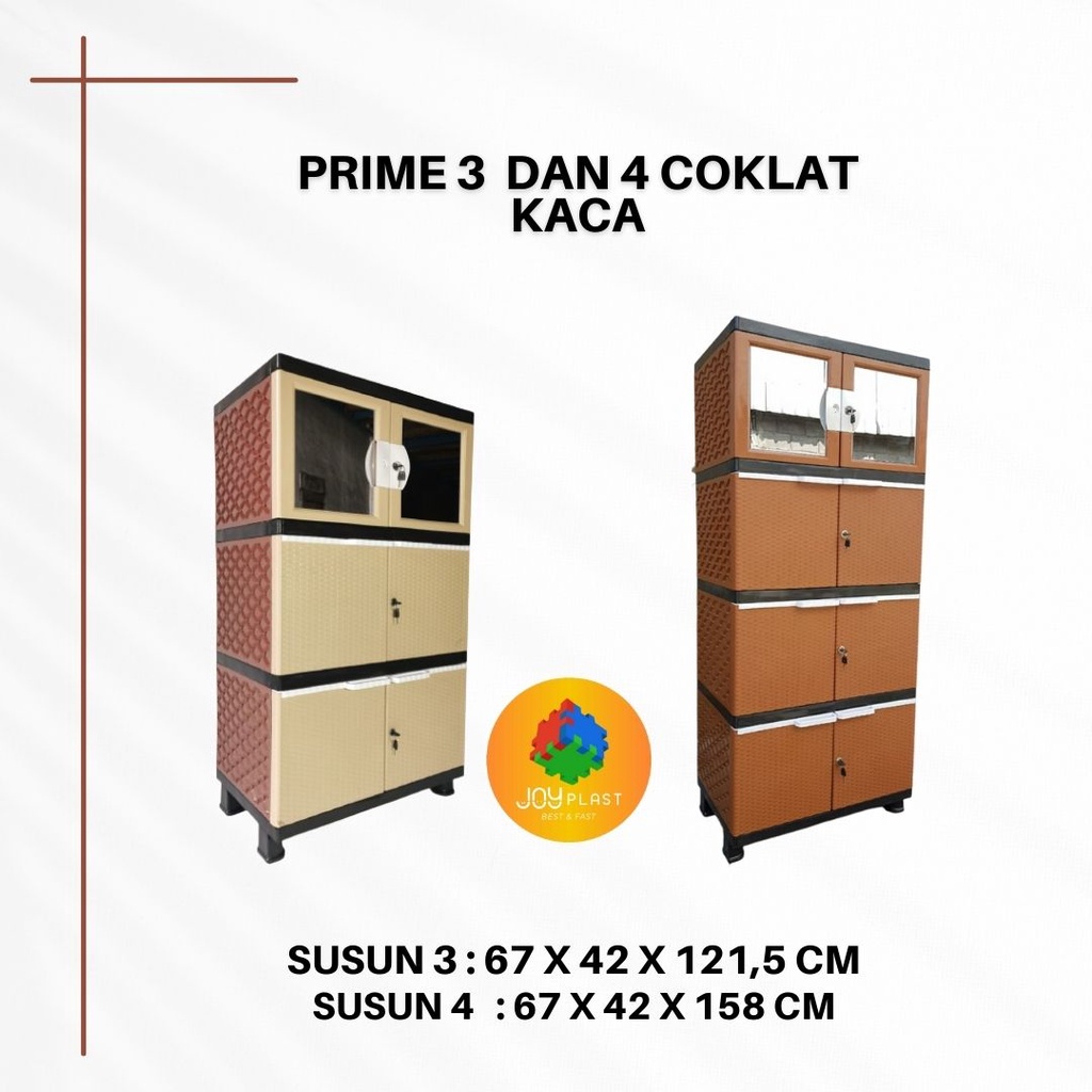lemari plastik susun/lemari plastik kaca/lemari plastik apolystar