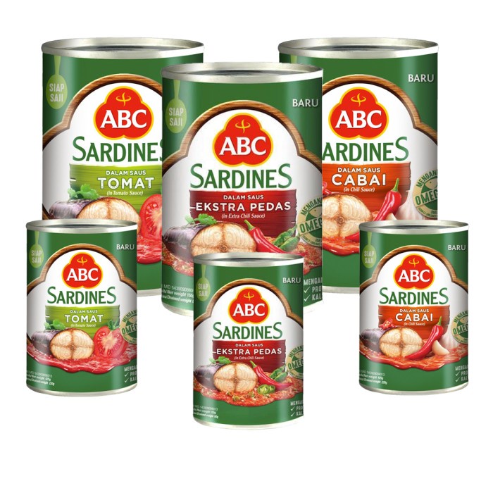 

ABC sarden cabai / tomat / extra pedas 425 gram