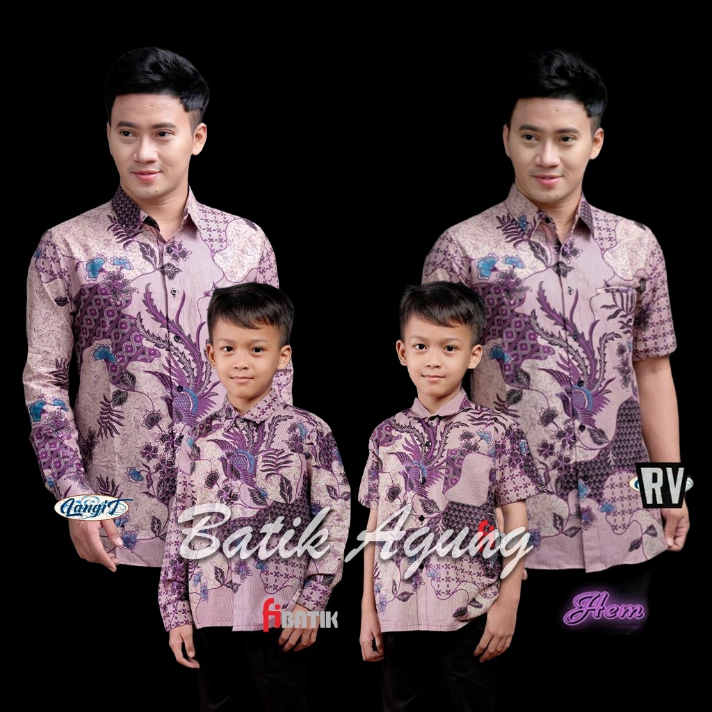 Baju Batik Couple Ayah dan Anak Laki Laki Umur 2-13 Tahun Motif Modern Kekinian Warna Ungu Lilac Kemeja Batik Dewasa Anak Pesta Kondangan Formal Kasual Wisuda Nikahan Sekolah Anak Seragaman Batik Keluarga Terbaru Modern Premium Murah TERBARU Couple sweet