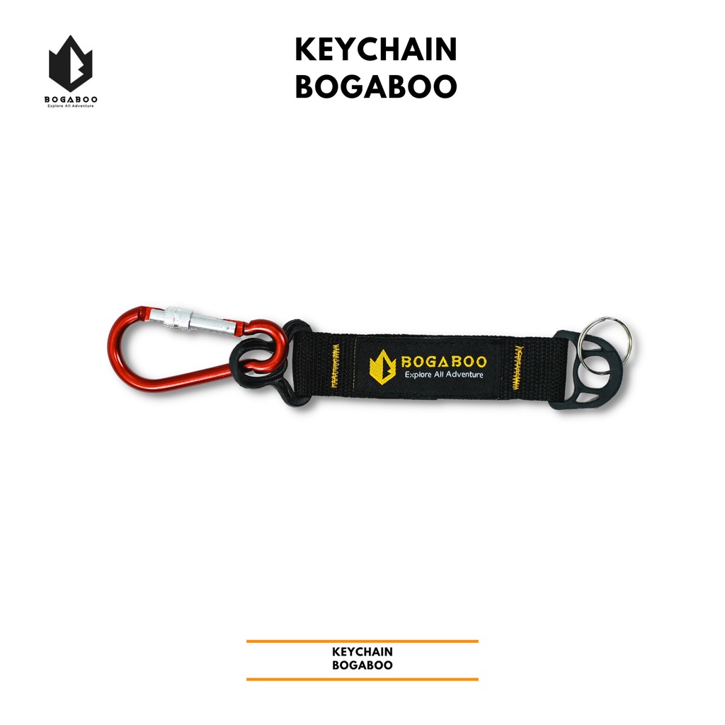 Gantungan Kunci Bogaboo - KEY CHAIN Carabiner - Gantungan Kunci Mobil Motor Sepeda Rumah  - Souvenir Aksesoris