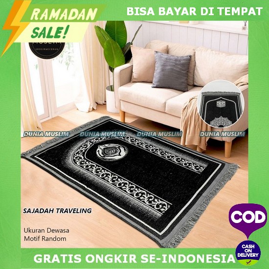 Sajadah Kecil Turki Premium Tebal Travel Empuk Traveling Murah Jumbo Busa Polos Anti Slip Pouch Gros