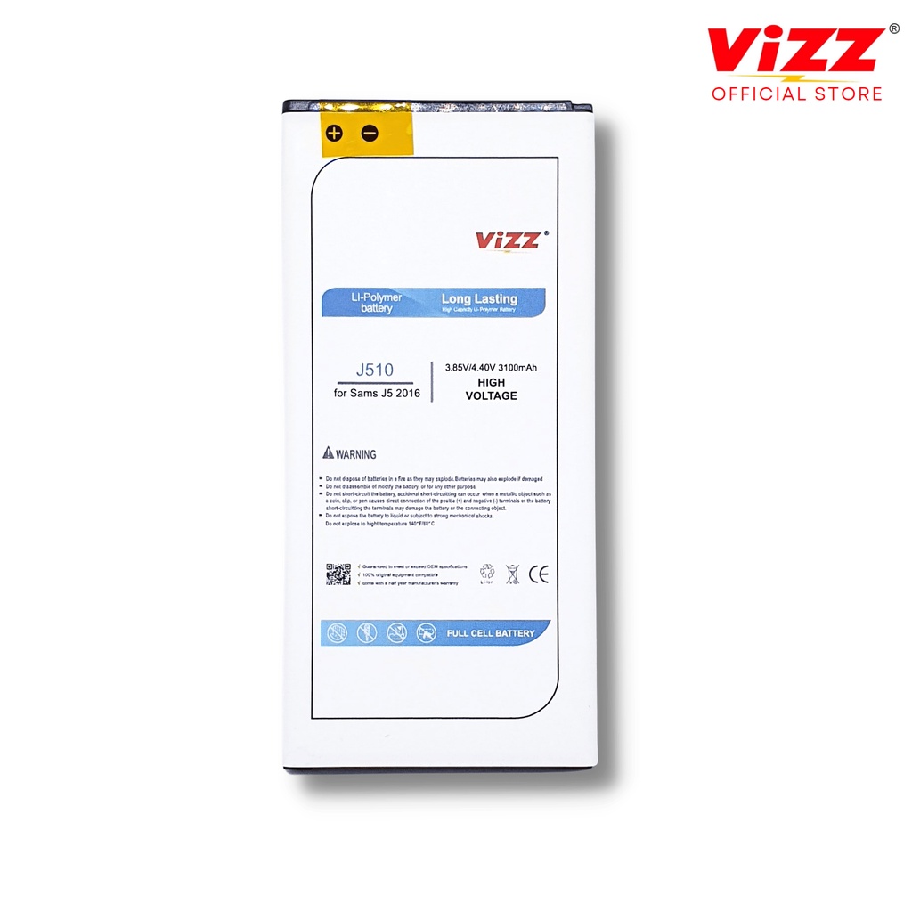 VIZZ Baterai Samsung J510 Batre J5 2016