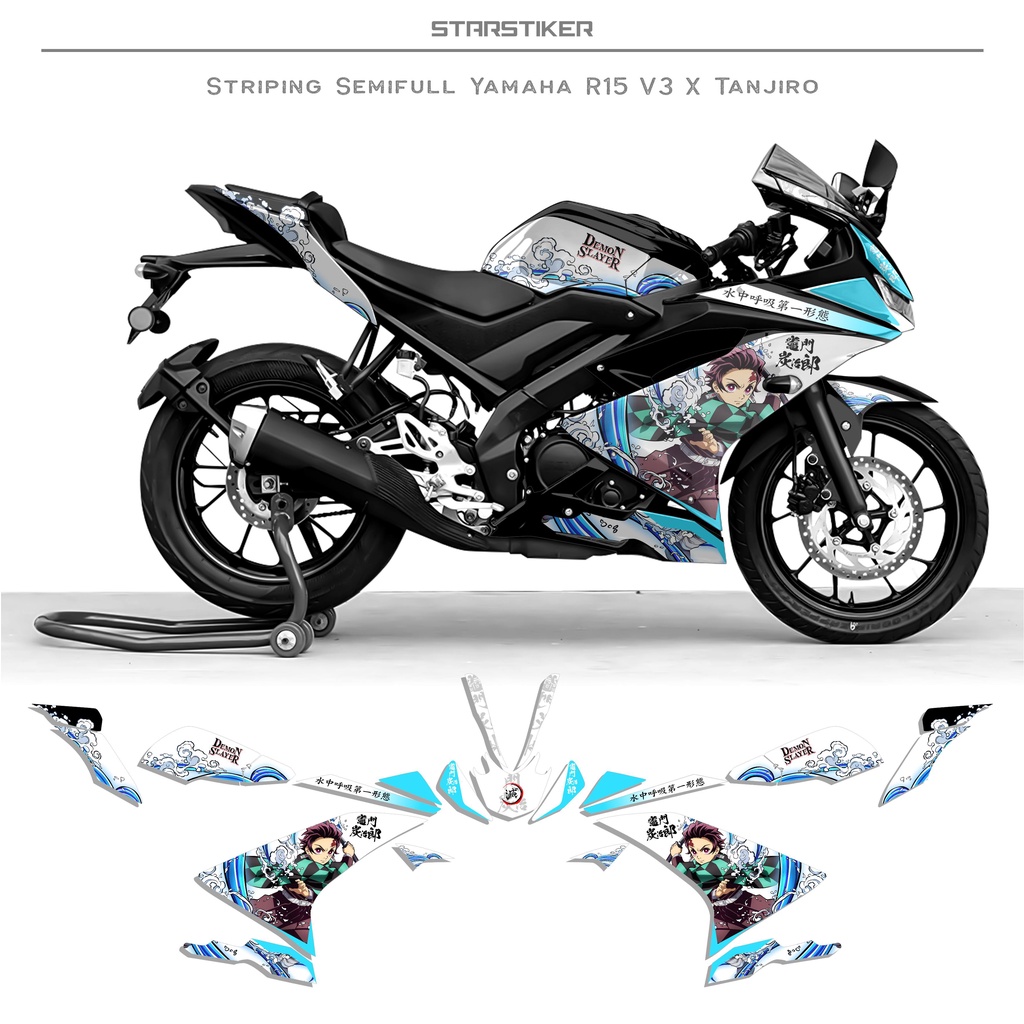 S(2) / STRIPING R15 V3 SEMIFULL / R15 V4 MOTIF ANIME / DEMON SLAYER / KIMETSU NO YAIBA / KAMADO TANJ