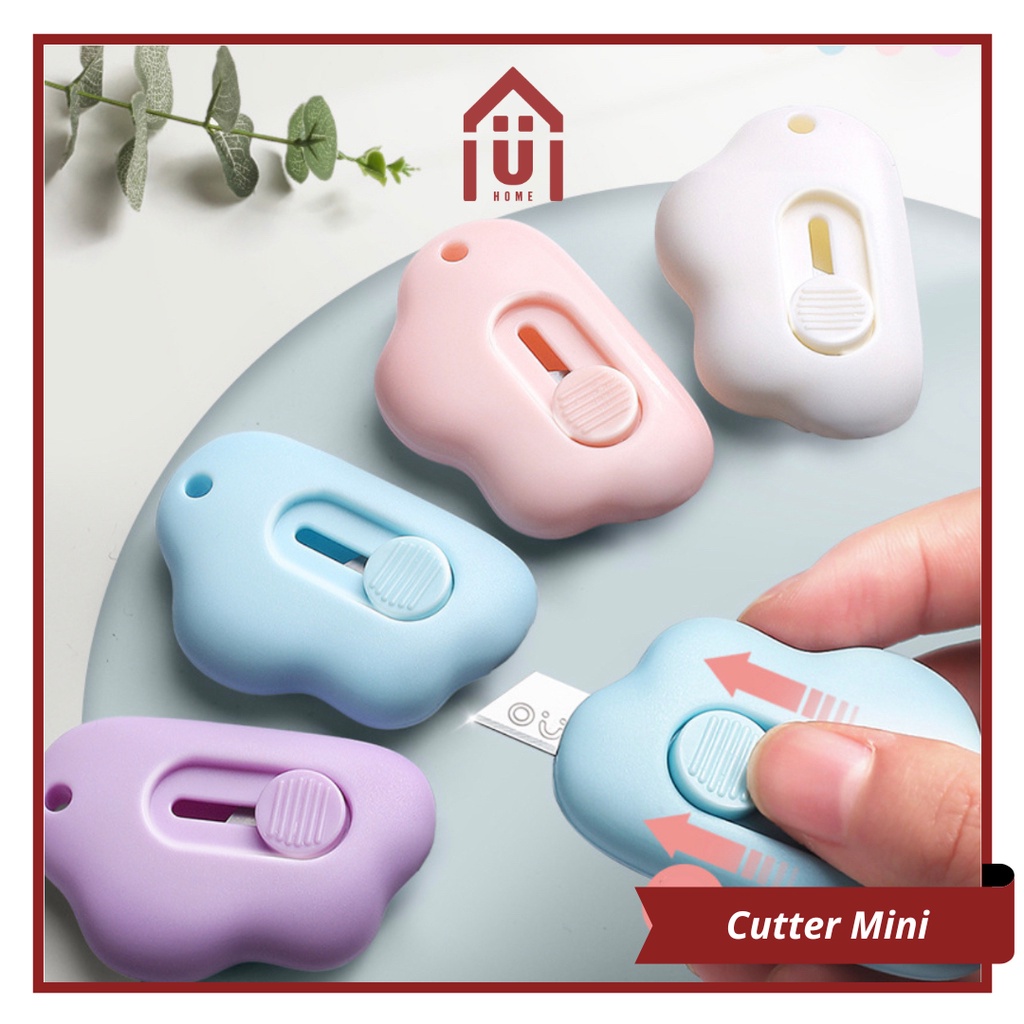 

UNISO - CUTTER MINI PISAU PEMOTONG KERTAS KECIL PORTABLE ALAT TULIS KANTOR