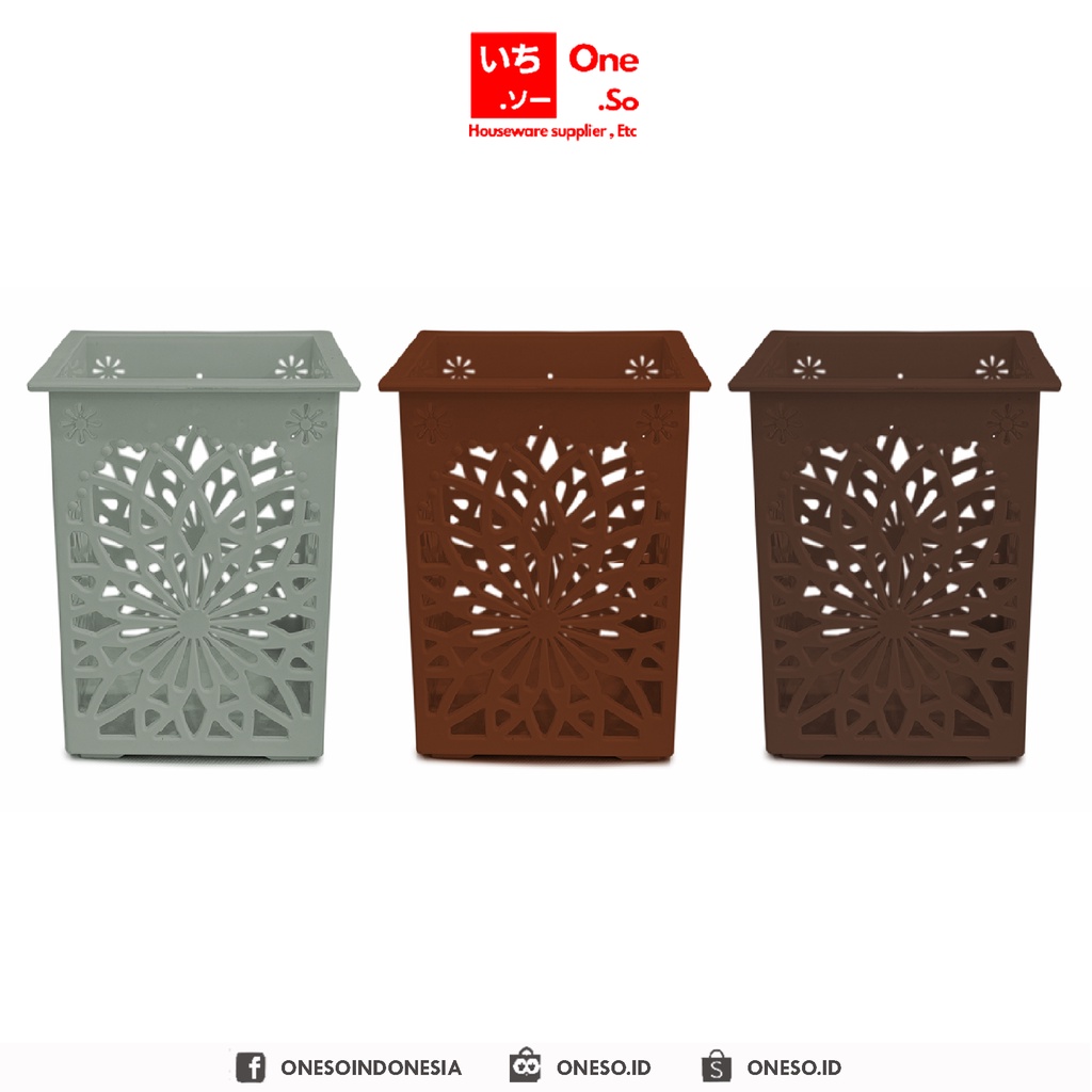 

TEMPAT PENSIL / TEMPAT PENSIL & SENDOK FLORIAN COKLAT, ABU - Oneso