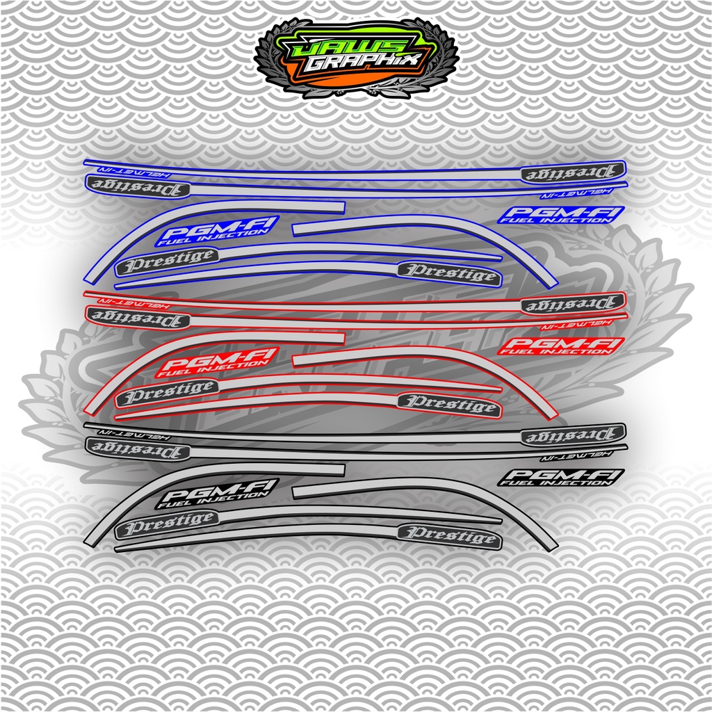 STRIPING SCOOPY FI scoopy i 2014 prestige