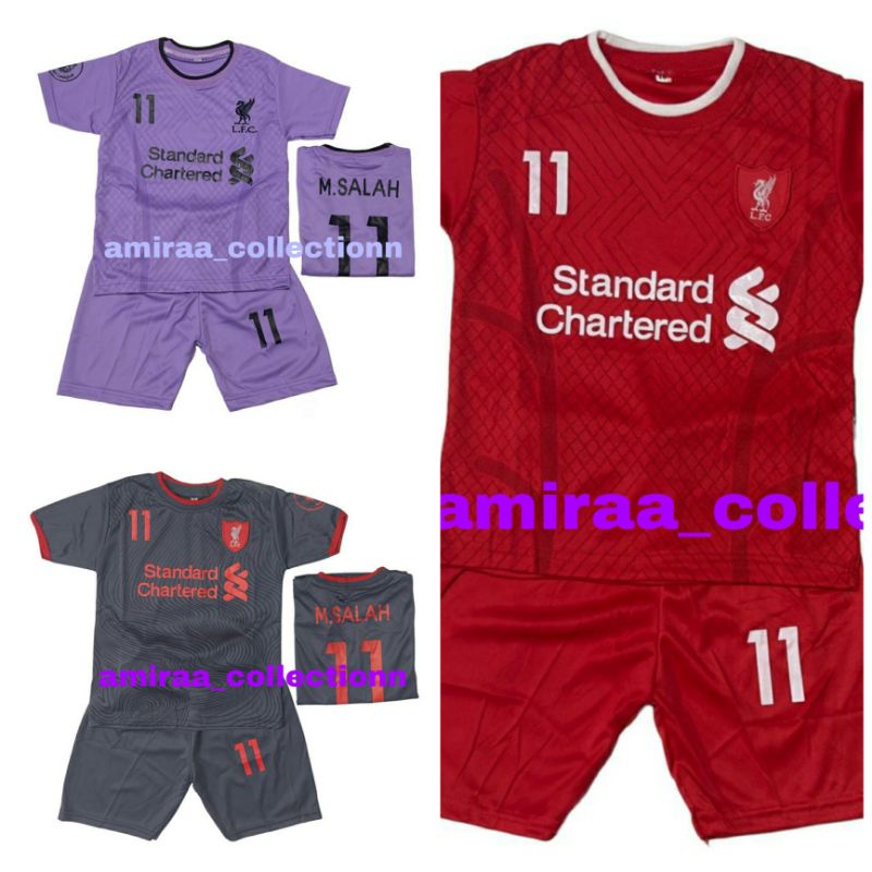 BISA COD / SETELAN BAJU BOLA LIVERPOOL  ANAK TERBARU / SET KAOS JERSEY BOLA ANAK LAKI LAKI TERMURAH