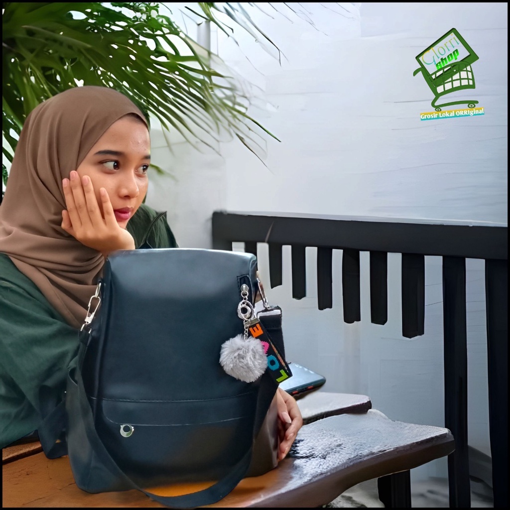 Tas Ransel Wanita bisa Kekantor Kesekolah Kuliah Kekinian Dengan Kulit Lembut Penuh Cocok Buat Para Gadis Remaja Polos