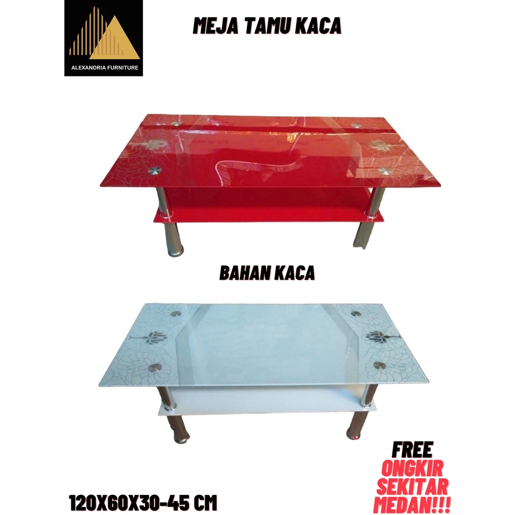 Meja Tamu Kaca/Meja Tamu/Medan Sumut/Meja Mewah