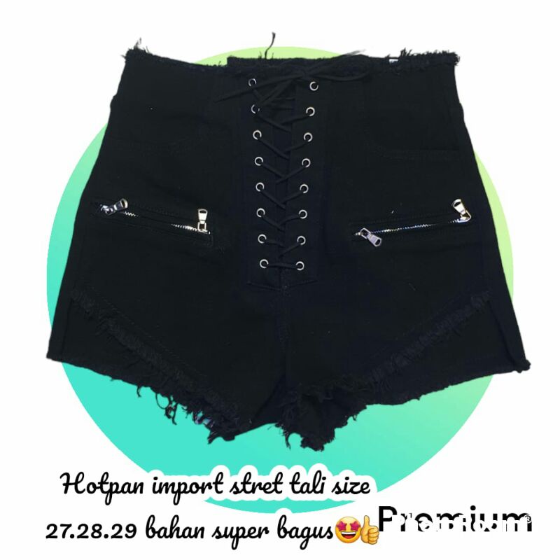 HP HOTPANTS TALI SILANG JEANS AJ