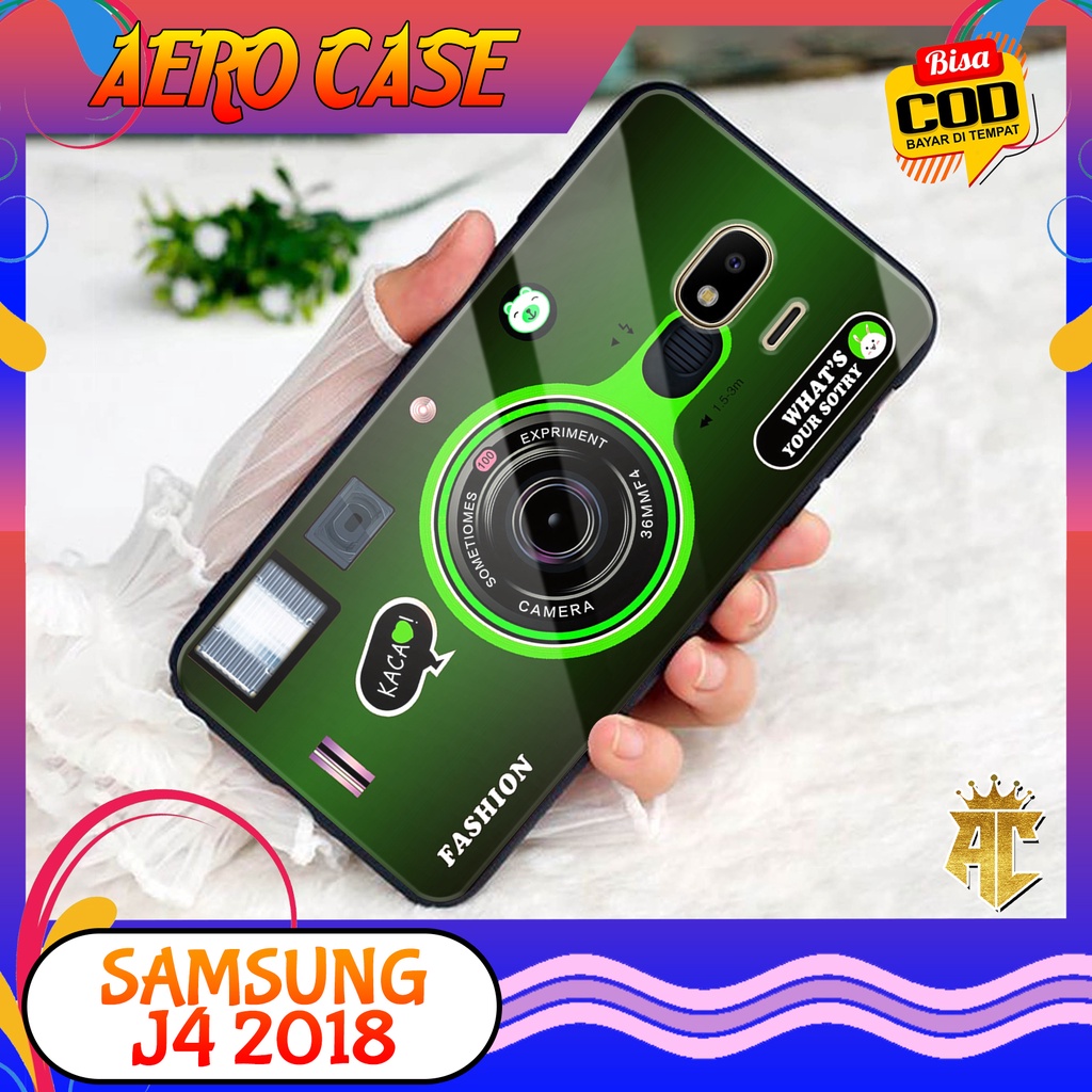 CASE SAMSUNG J4 2018 - Casing SAMSUNG J4 2018 Terbaru AERO STORE [ MOTIF CAMERA ] Silikon - Case Hp 