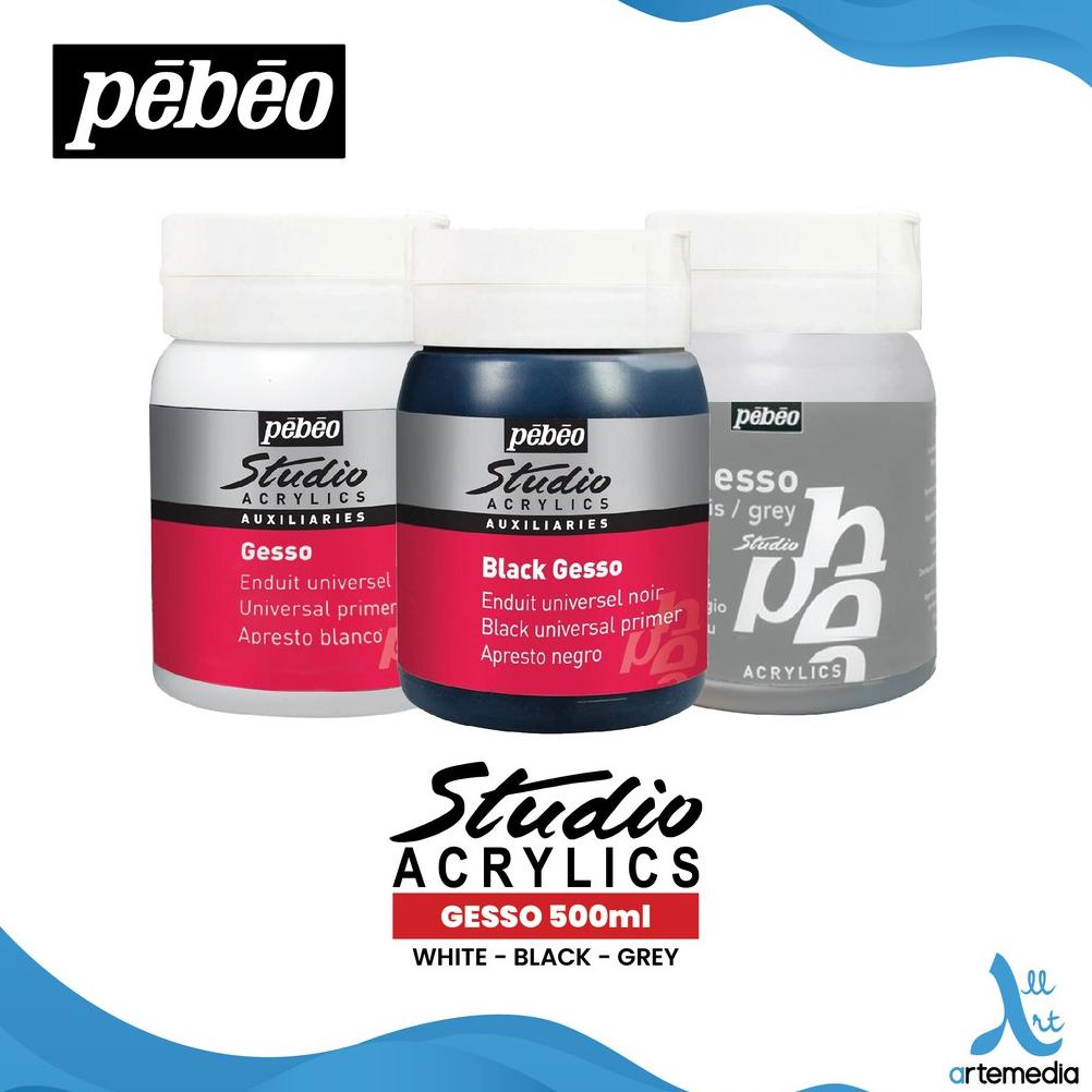 

Medium Cat Akrilik Pebeo Studio Acrylic Gesso 500ml