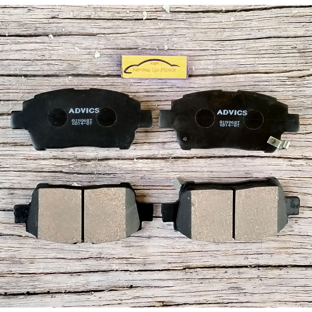 BRAKE PAD KAMPAS REM DEPAN VIOS 2001-2007 AISIN ADVICS A1N068T