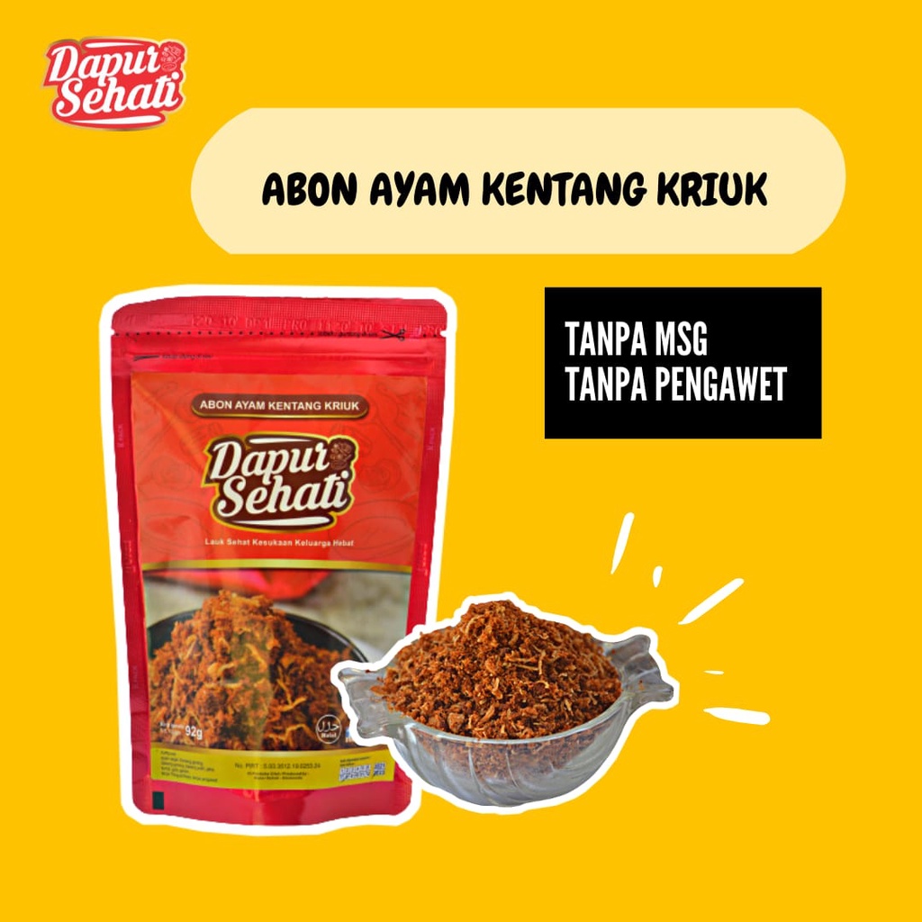 

Abon Ayam Original, Abon Ayam Kentang Kriuk