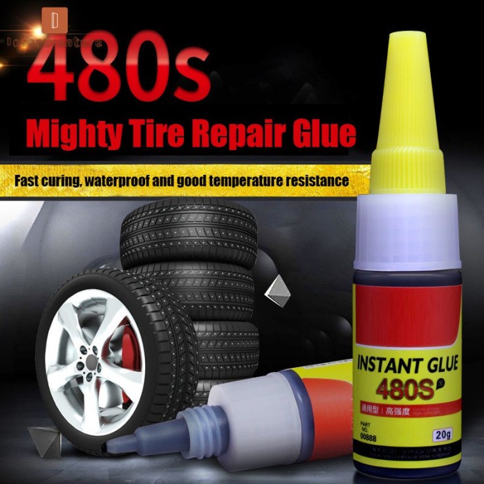 Terlaris Anti Bocor 480S Lem Karet Super Glue Untuk Perbaikan Ban Mobil / Trk
