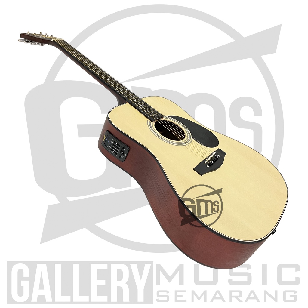 Gitar Akustik Elektrik Cort AD810 OP Custom Equalizer Tuner Cowboy Prener New Paket Super Komplit