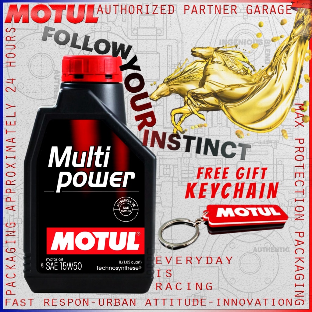 MOTUL MULTIPOWER 15W50 SM 1L 100% ORIGINAL