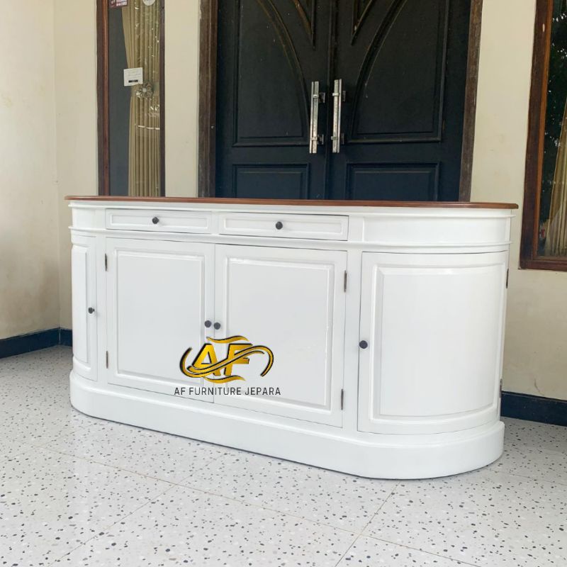 bufet tv cat duco/bufet kayu jati minimalis