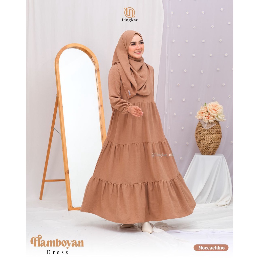 Flamboyan Dress By Lingkar Set Pashmina