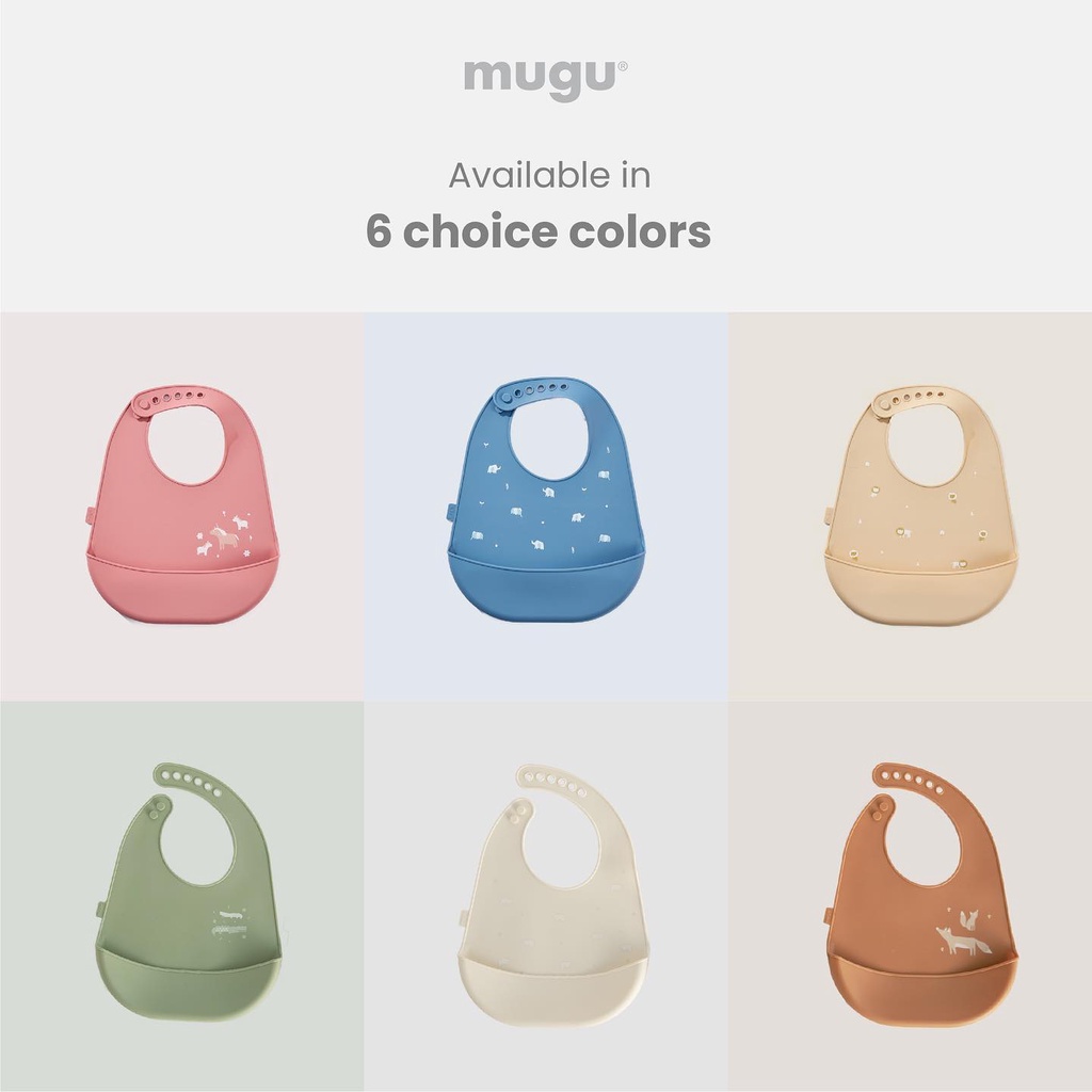 Mugu - Silicone Bib / Celemek Makan BLW Anak