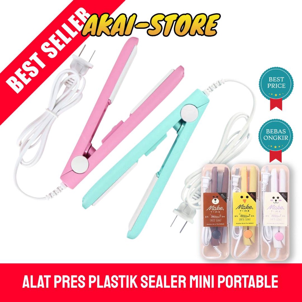 Alat Pres Plastik Pembungkus Makanan Sealer Plastik Mini Portable