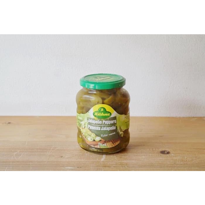 Kuhne Piled Jalapeno Pepper Nacho Chili Acar Cabai Mexico Import