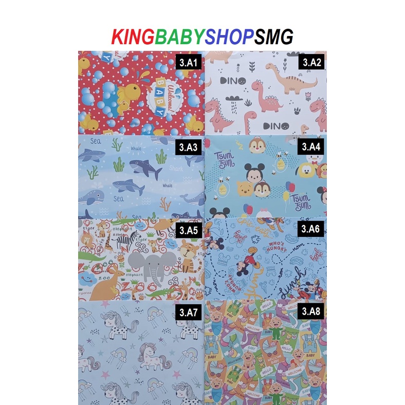 

KBS [3.A1 - 3.A22] Sansan Wawa Kertas Kado Jumbo uk.70x 100cm