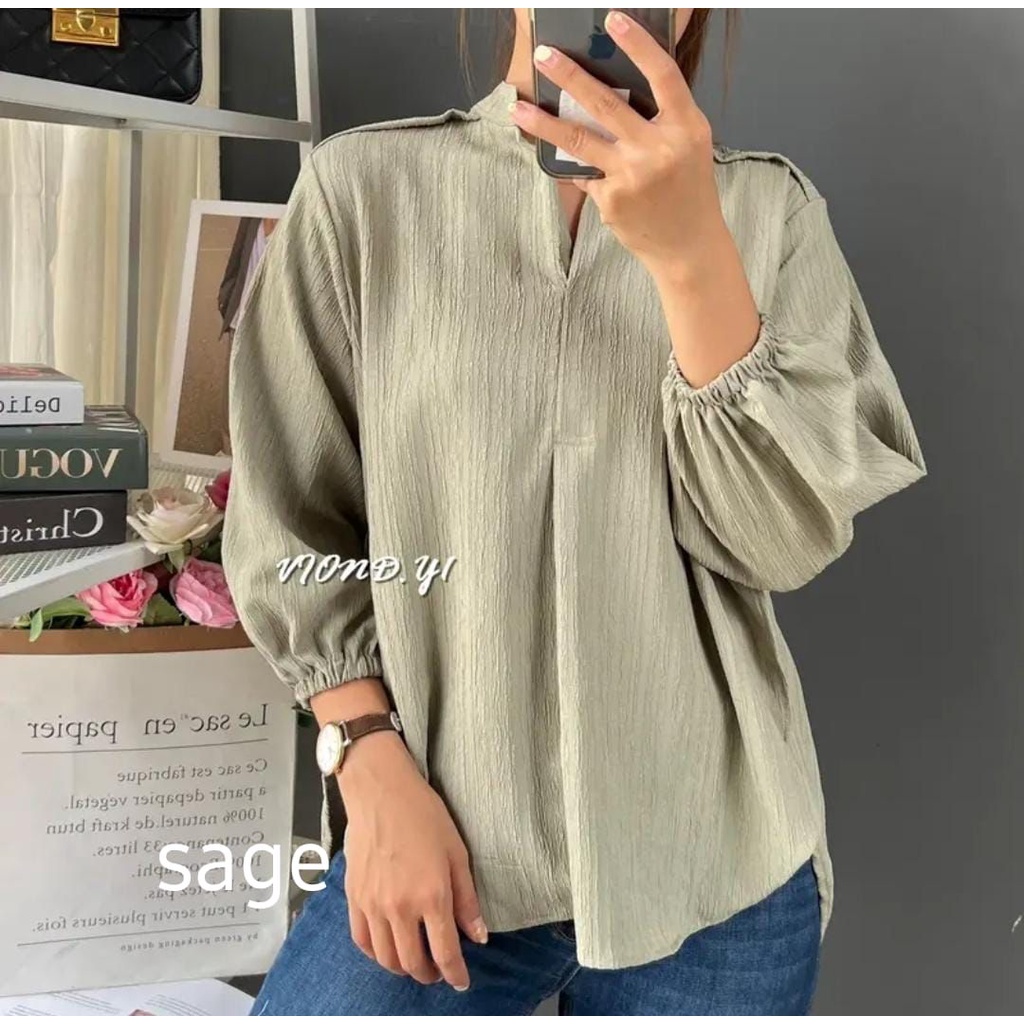 ANNA BLOUSE / KEMEJA WANITA / BLOUSE KEMEJA KOREA