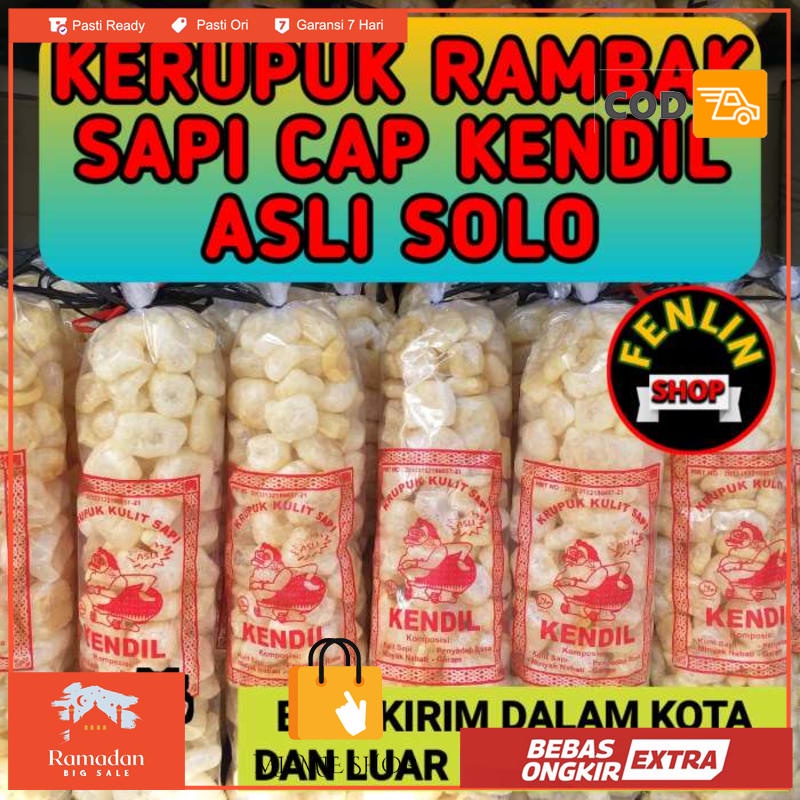 

KRUPUK RAMBAK SAPI KENDIL SOLO JUMBO 275 GR
