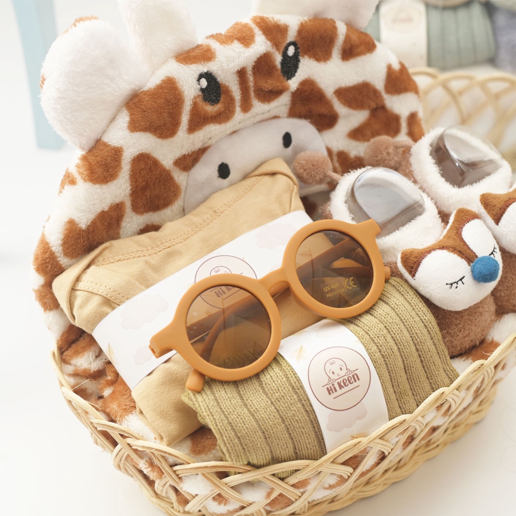 Hikeen baby hampers baby girl baby boy premium blanket series rattan parcel baby gift set premium kado lahiran bayi newborn gift set