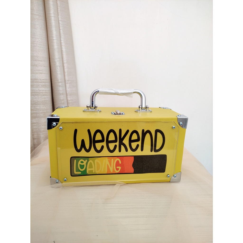 beautycase small KCB Kerang Kuning/ koper makeup/ beautycase/ tas kosmetik