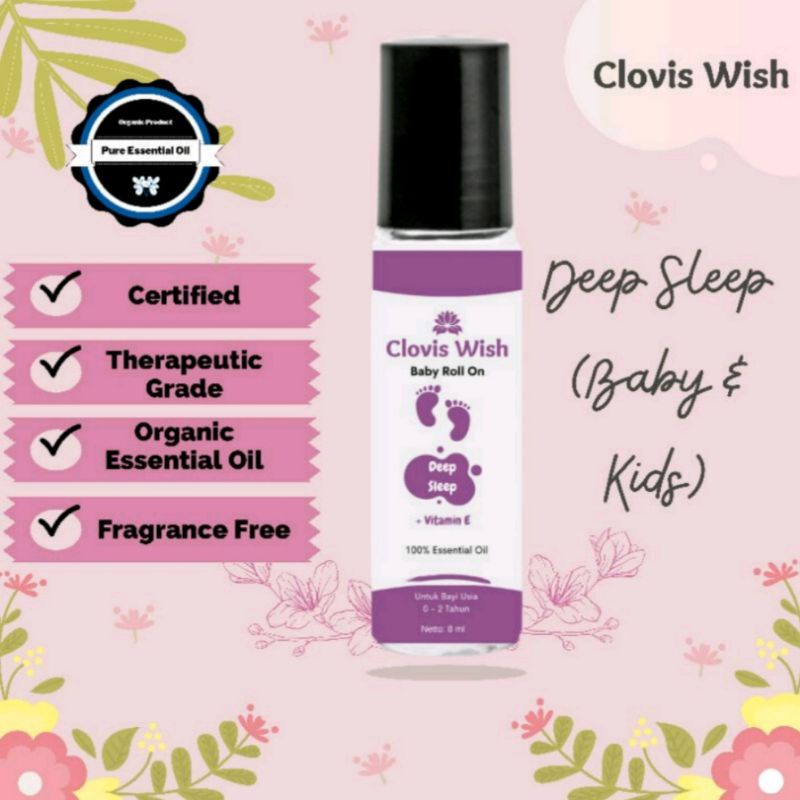 Clovis Wish Deep Sleep Anti Imsomnia Sulit Tidur Altrn Cessa Roll On Minyak Oles Essential Oil bayi anak baby imun herbal