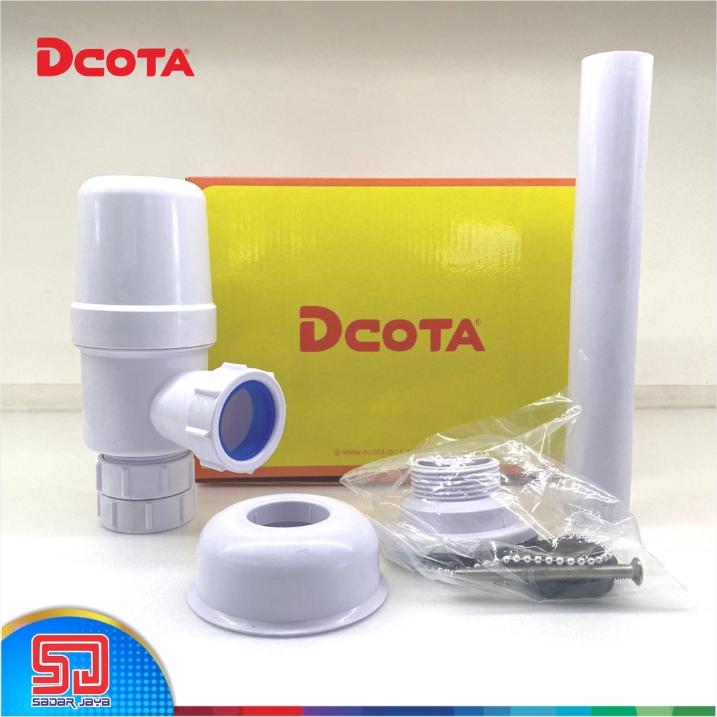 DCOTA Sifon Botol Sivon Plastik fur Wastafel Trap Lurus Avur Pipa Pembuangan Cuci Piring