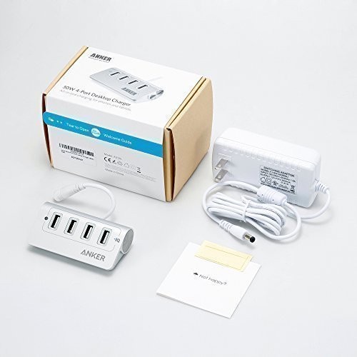 Anker 30W 4 Port Dekstop Charger Aluminum - A2125