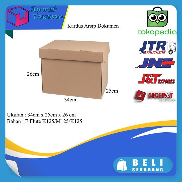 

Box File Kardus Arsip Dokumen Organizer Kantor Instansi 34X25X26 Cm