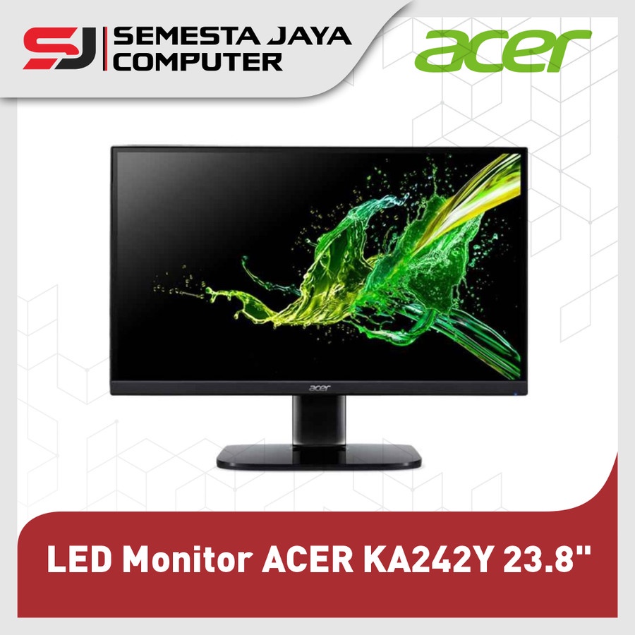 LED Monitor ACER KA242Y 23.8 Inch 75Hz Full HD HDMI VGA - ACER KA 242Y