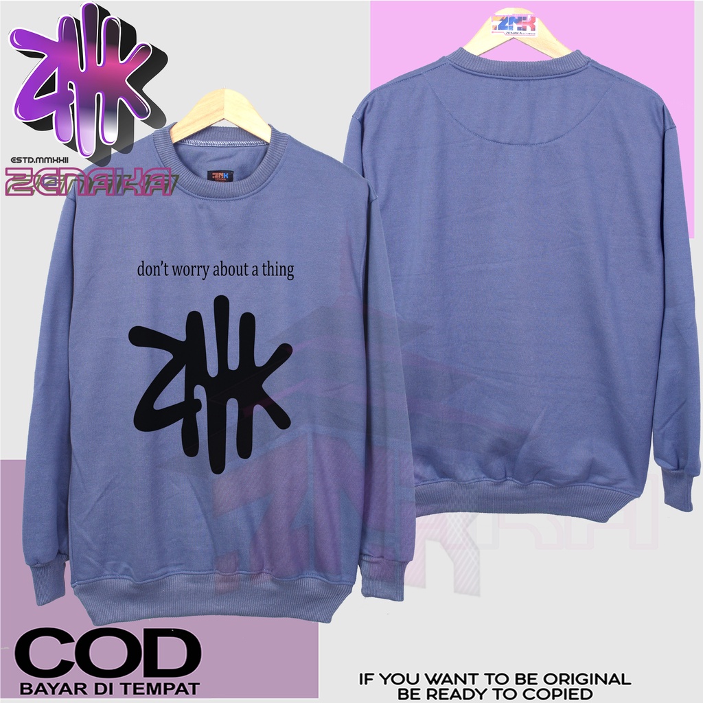 Zenaka Crewneck pria distro aesthetic Crewneck pria oversize tebal Crewneck pria polos tebal warna Abu Paralon Sweater pria distro keren lucu 2023 Sweater pria oversize korean style Hoodie pria distro aesthetic graffity simple DontWory